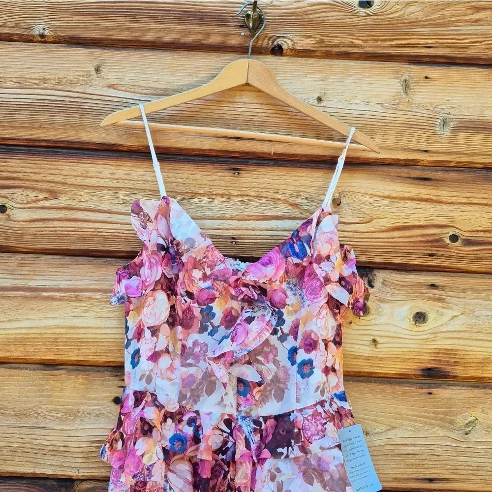 NWT Elliatt Perla Floral Dress Pink Size M - Picture 9 of 13